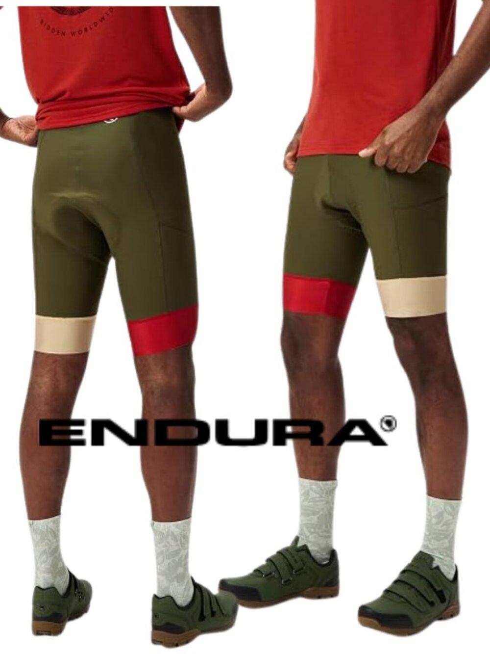 ENDURA {NWT} Men's Loop Waist Cycling Short - Large - Hunter